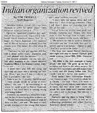 Article: Indian organization revived